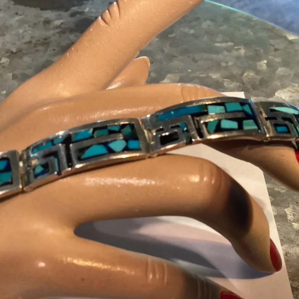 Turquoise BRACELET. Sterling stunning design. Must see - Picture 7 of 12